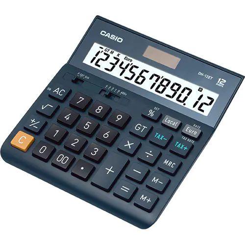 CALCULADORA CASIO SECRETARIA-DH12ET  (  Azul  - Ecrã extra grande - 12 dígitos - Cálculo de impostos...  ) 