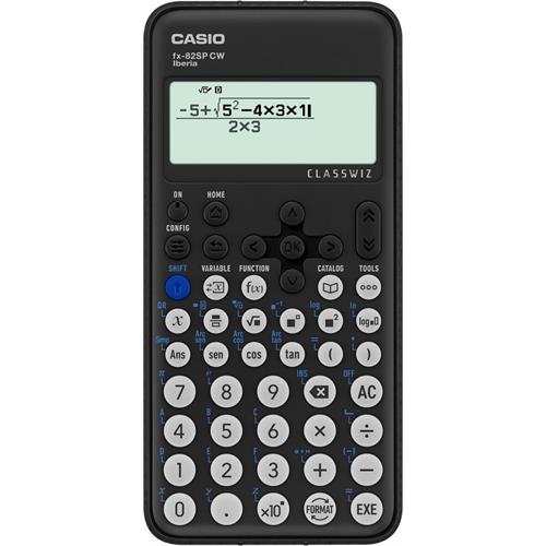 CALCULADORA CASIO BOLSO -FX-82SPCW-W-ET  (  Preto  - Ecrã com escrita natural - Formato do número - Cálc...  ) 