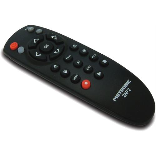 TELECOMANDO UNIVERSAL METRONIC 495380  (  Preto  - Permite controlar 2 aparelhos: TV, TDT - Está progr...  ) 