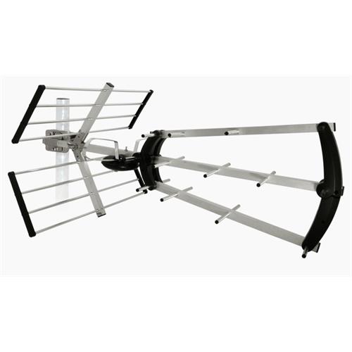 ANTENA EXTERIOR METRONIC 415047  (  Silver  - 13 elementos - Ficha F - Ganho: 20 db - Adaptável ...  ) 