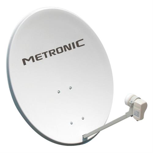 ANTENA PARABÓLICA METRONIC 498251  (  Branco  - Prato em aço - Diâmetro: 80 cm  - Braço - LNB   ) 