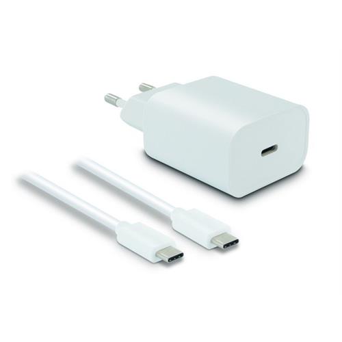 CARREG METRONIC 20W.+CABO USB.C -395667  (  Branco  - Carregue seus dispositivos até 4 vezes mais rápido...  ) 