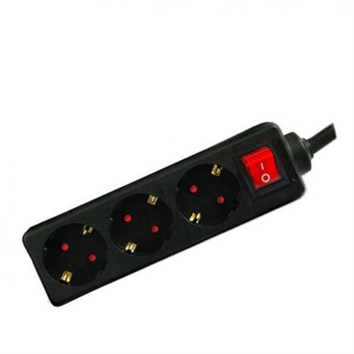 EXTENSÃO 3M 3TOMADAS NAPOFIX EXT3INT/30P  (  Preto  - Extensão 3 tomadas - Comprimento: 3 metros  - Até 3...  ) 