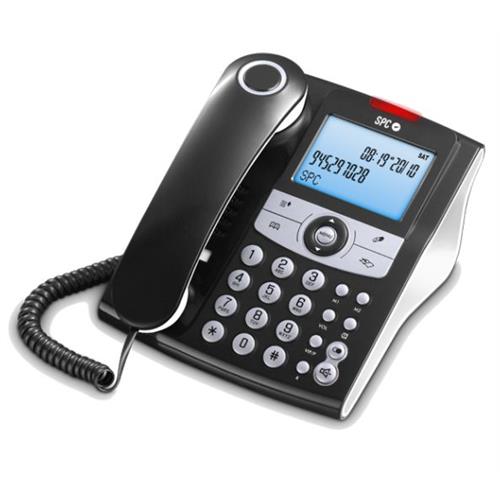 TELEFONE FIXO SPC ELEGANCE ID  (  Preto  - Visor iluminado - Identificador de chamadas - Agend...  ) 