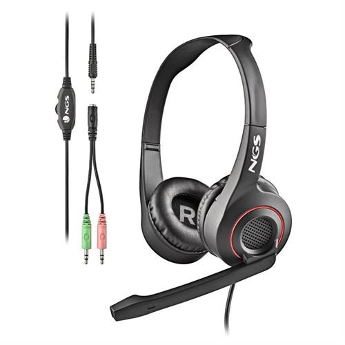 AUSCULTADORES + MICROFONE NGS MSX10PRO  (  Preto  - Auriculares ligeiros com uma excelente qualidade de...  ) 