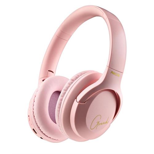AUSCULTADORES + MICROFONE BLUETOOTH NGS ARTICA GREED ROSA  (  Bluetooth 5.1  - Rosa  - Atenda ou faça chamadas sem retirar...  ) 