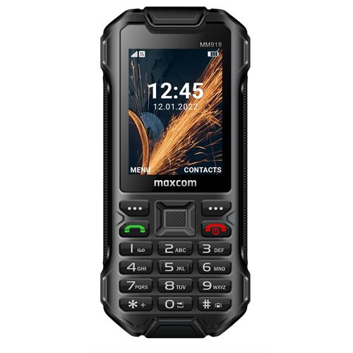 TELEMÓVEL ROBUSTO MAXCOM MM918 PRETO  (  2,4''  - 2 MP - 250 mAh  ) 