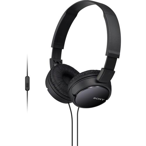 AUSCULTADORES COM FIO SONY MDRZX110APB  (  Preto  - Auscultador dobrável com microfone - Unidade de dia...  ) 