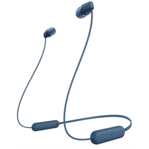 AURICULARES SONY WIC100L  (  Azul  - O DSEE restaura as frequências perdidas na compressã...  ) 