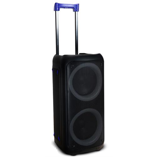 COLUNA MOOOV 477371  (  200 W - Leitor de cartões microSD - USB - Entrada auxiliar - Entrada microfone  - Preto   ) 