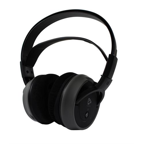 AUSCULTADORES SEM FIO KAORKA 474079  (  Preto  - Transmissão UHF - 3 canais - Almofadas em veludo, m...  ) 