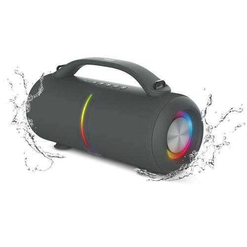 COLUNA PORTÁTIL HAEGER WATPROOF-SUPERBOOM  (  2 x 20 W - Bluetooth - Entrada auxiliar - Cartão TF - USB  - Preto   ) 