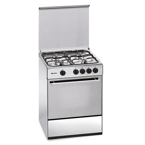FOGÃO MEIRELES N600X  (  Aço inoxidável  - 4 G  - Gás   ) 