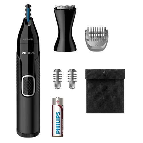 APAR.NASAL PHILIPS S.5000   -NT5650/16  (  Pilha  - Preto  - Lâminas em aço inoxidável - Pega e manusea...  ) 