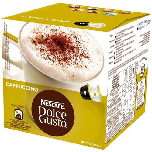 CÁPSULAS DE CAFÉ DOLCE GUSTO CAPPUCCINO  (  48 Cápsulas  - Bebida suave e deliciosa que resulta da cremo...  ) 