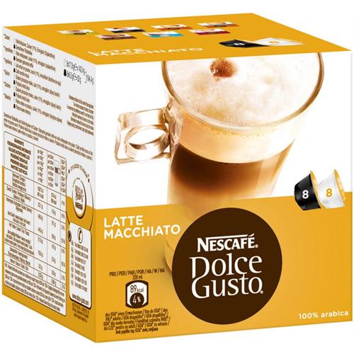 CÁPSULAS DE CAFÉ DOLCE GUSTO LATTE MACHIATTO  (  48 Cápsulas  - O café com leite ideal para o seu pequeno-alm...  ) 