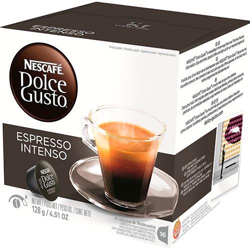 CÁPSULAS DE CAFÉ DOLCE GUSTO ESPRESSO INTENSO  (  96 Cápsulas  - Moderadamente torrado e repleto de contrastes...  ) 