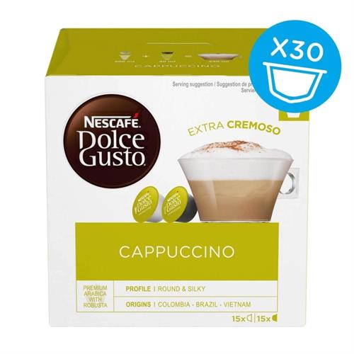 CÁPSULAS DE CAFÉ DOLCE GUSTO CAPPUCCINO  (  90  - Um ícone italiano - Os aromas ricos e arrojados de um ...  ) 