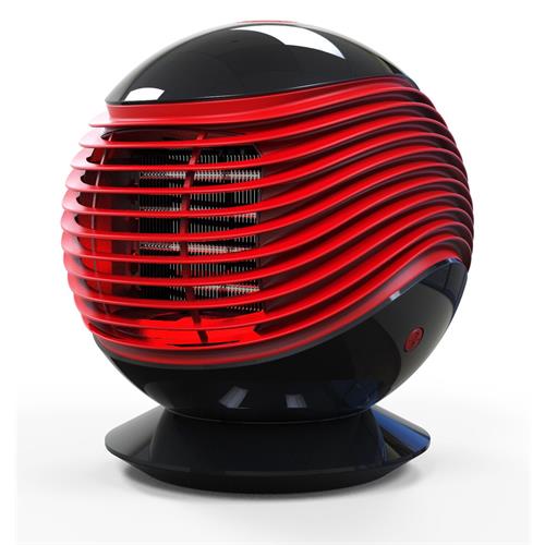 AQUECEDOR TERMOVENTILADOR HJM CALIMA  (  1500 W - 3  - Vermelho / Preto   ) 