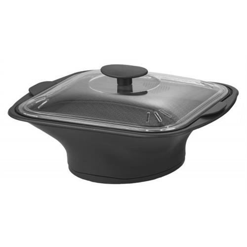 VAPOREIRA FLAMA PARA COOKII 21851FL  (  Preto / Vidro  - É ideal para preparar refeições rápidas e s...  ) 