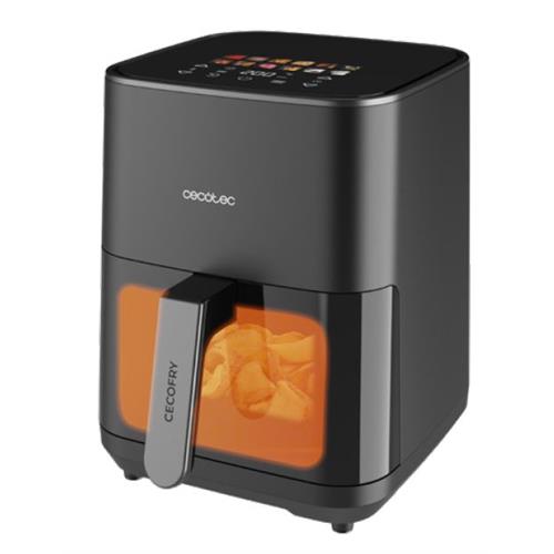 FRITADEIRA SEM ÓLEO CECOTEC CECOFRY&GRILL DUOHEAT 4000  (  1900 W - 4 Litros - Preto   ) 