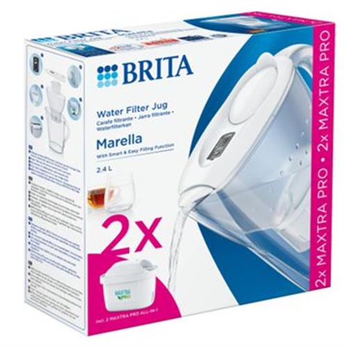 JARRO PURIFICADOR ÁGUA BRITA 1051130  (  2,4 Litros - Branco  - Com tampa do bico que protege a tua á...  ) 