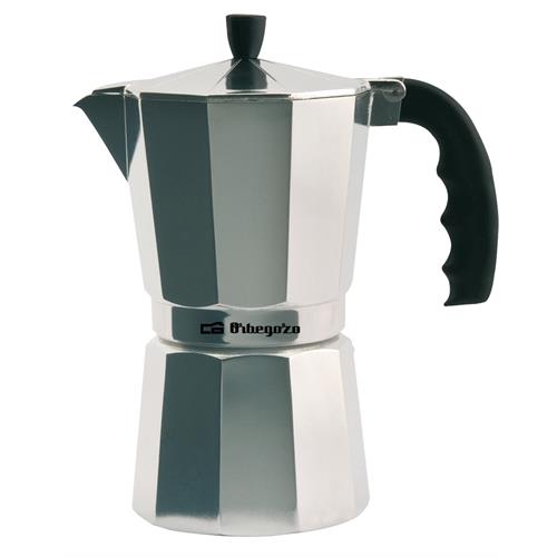 CAFETEIRA ORBEGOZO KF300  (  3 Chávenas - Alumínio  - Compatível com placas eléctricas, vitrocerâmicas e gás   ) 