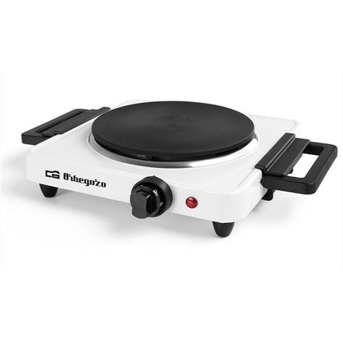 PLACA ELÉTRICA PORTÁTIL ORBEGOZO PE2715  (  1500 W - Branco  - 1 Z - Termostato regulável - Indicador lu...  ) 