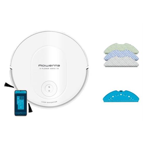 ASPIRADOR ROBOT ROWENTA RR8477WH  (  0,4 L (pó) + 0,30 L (água)  - 120 minutos - Branco   ) 