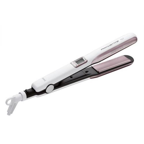ALISADOR DE CABELO ROWENTA SF7660F0  (  Branco / Rosa  - Alisador 2 em 1: alisa e/ou encaracola - Si...  ) 