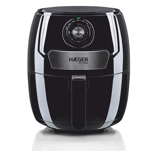 FRITADEIRA SEM ÓLEO HAEGER AIR FEAST  (  1500 W - 3,7 Litros - Preto   ) 