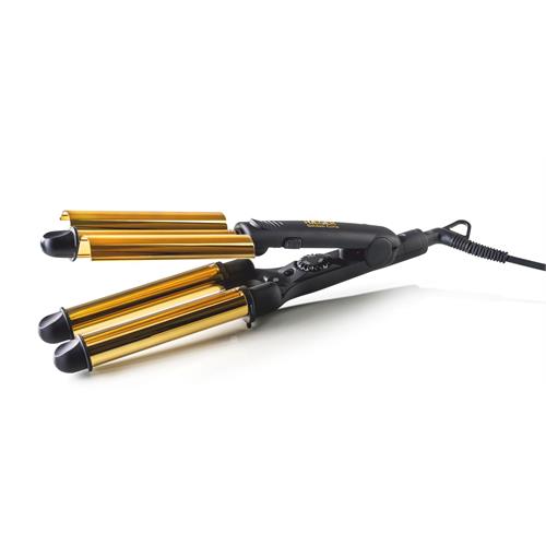 ALISADOR DE CABELO HAEGER HR45B  (  45 W - Preto  - Aquecimento rápido 100ºC a 220ºC - Desligar ...  ) 