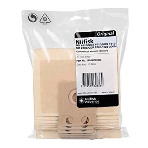 SACO ASPIRADOR NILFISK 1408618000  (  10  - Saco para aspirador THOR  - Até 3 anos, de acordo com a Legislação em vigor   ) 