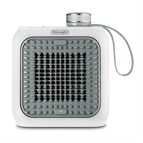 AQUECEDOR CERÂMICO DELONGHI HFX10B03GR  (  360 W - Cinza  - Botão de termostato cromado - Grelha fronta...  ) 