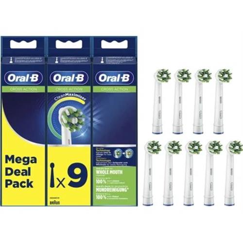 RECARGA P/ESC.DENT. BRAUN CROSSACTION  (  9  - Branco  - Cabeças CrossAction com formato arredondado i...  ) 