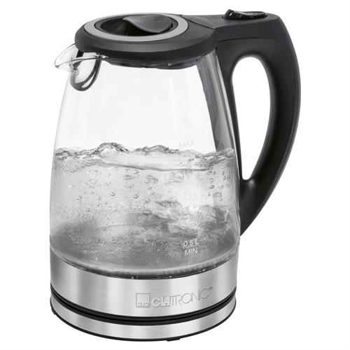 JARRO ELÉTRICO CLATRONIC WKS3744  (  2200 W - 1,7 Litros - Vidro / Inox   ) 