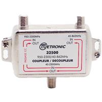 ACOPLADOR REPARTIDOR METRONIC 332500  (  Silver  - Acoplador / repartidor SAT / TDT 1 IN 2 OUT  - Até...  )