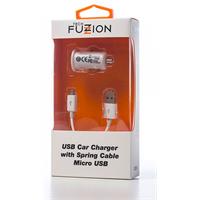 CABO TECHFUZZION -ACECHA0024WH  (  Branco  - Cabo USB / Micro USB - Carregador de isqueiro  - A...  )