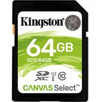 CARTÃO DE MEMÓRIA KINGSTON SDS2/64GB  (  64 GB  - 100 MB (máx.) - Classe 10 - Resistente ao calor - À...  )