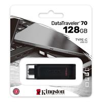 PEN USB KINGSTON DT70/128GB  (  128 GB  - Preto  - USB-C 3.2   )