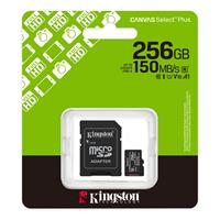 CARTÃO DE MEMÓRIA KINGSTON SDCS3/256GB  (  256 GB  - 150 MB (máx.) - Otimizado para uso com dispositivos Android   )
