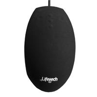 RATO LIFETECH SILICONE LAVAVEL  (  USB  - Preto  - Sensor ótico - 5 botões - Silicone - Higieni...  )