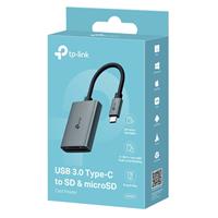 ADAPT TP-LINK USB TYPE-C to SD & MICROSD UA430C  (  USB 3.0 Tipo C  - Silver  - Suporta cartão SD e microSD (TF)...  )