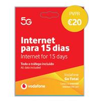 CARTÃO DADOS VODAFONE GO TOTAL 15 DIAS  (  Internet para 15 dias - Todo o tráfego incluído   )