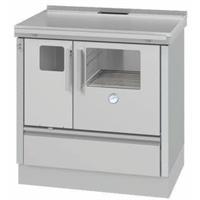 FOGÃO A LENHA ALPIS DRACOED INOX  (  8,3 Kw - 140 Kg  - 93 cm  )