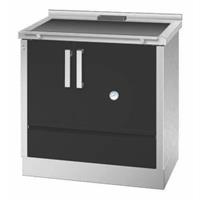 FOGÃO A LENHA ALPIS AQUILAEDTVIDRPR  (  8,3 Kw - 140 Kg  - 93 cm  )