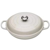 CAÇAROLA LE CREUSET FERRO FUNDIDO 30CM MERENGUE  (  30 cm - Ferro fundido esmaltado  - 3,2 Litros  )