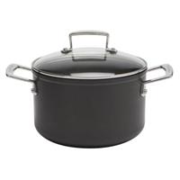 CAÇAROLA LE CREUSET ALUM. ANTIAD. TNSPRO30 COM TAMPA  (  20 cm - Alumínio forjado anodizado  - 3,8 Litros  )